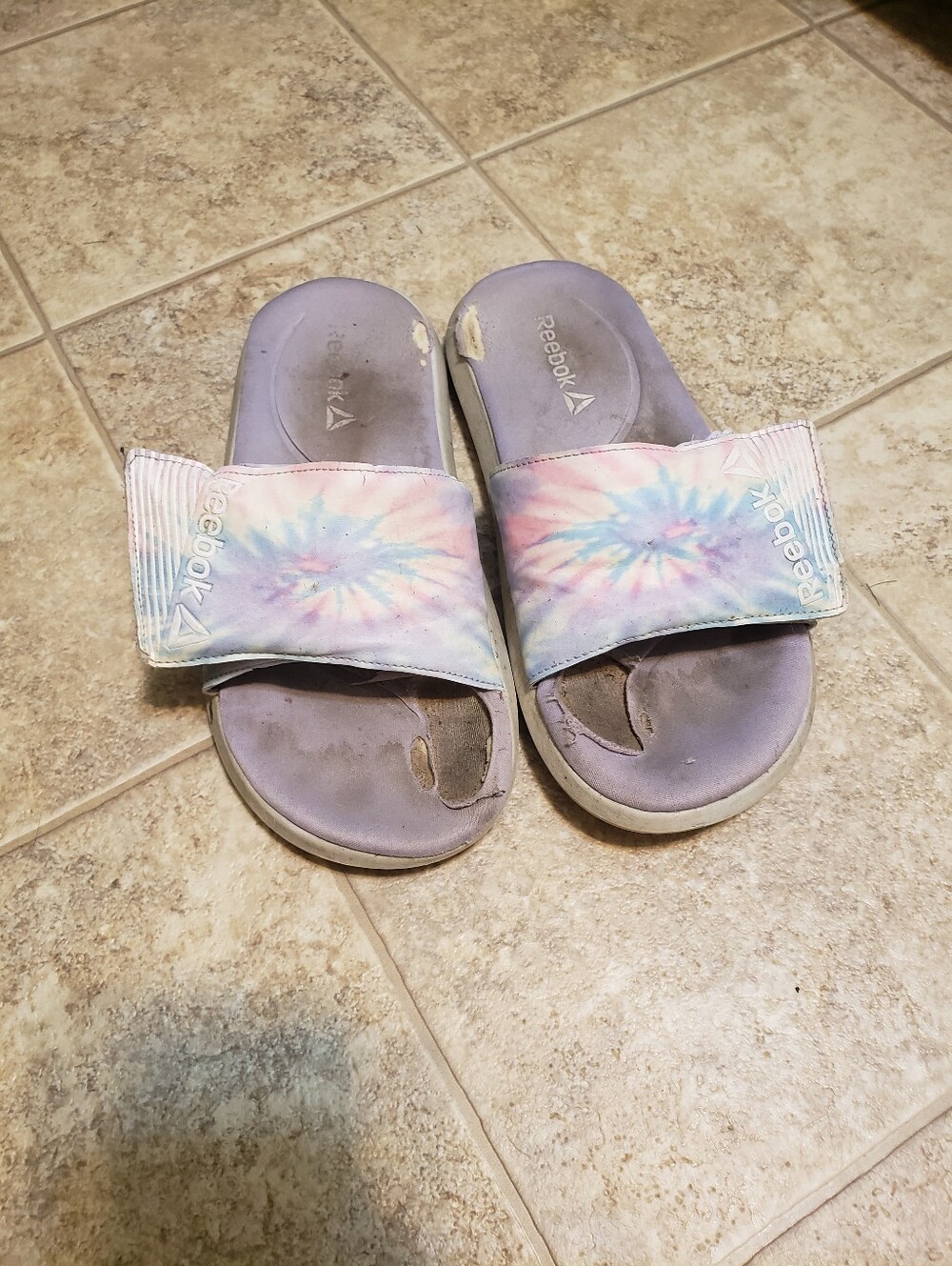 Reebok Well Loved Tie Dye Slides